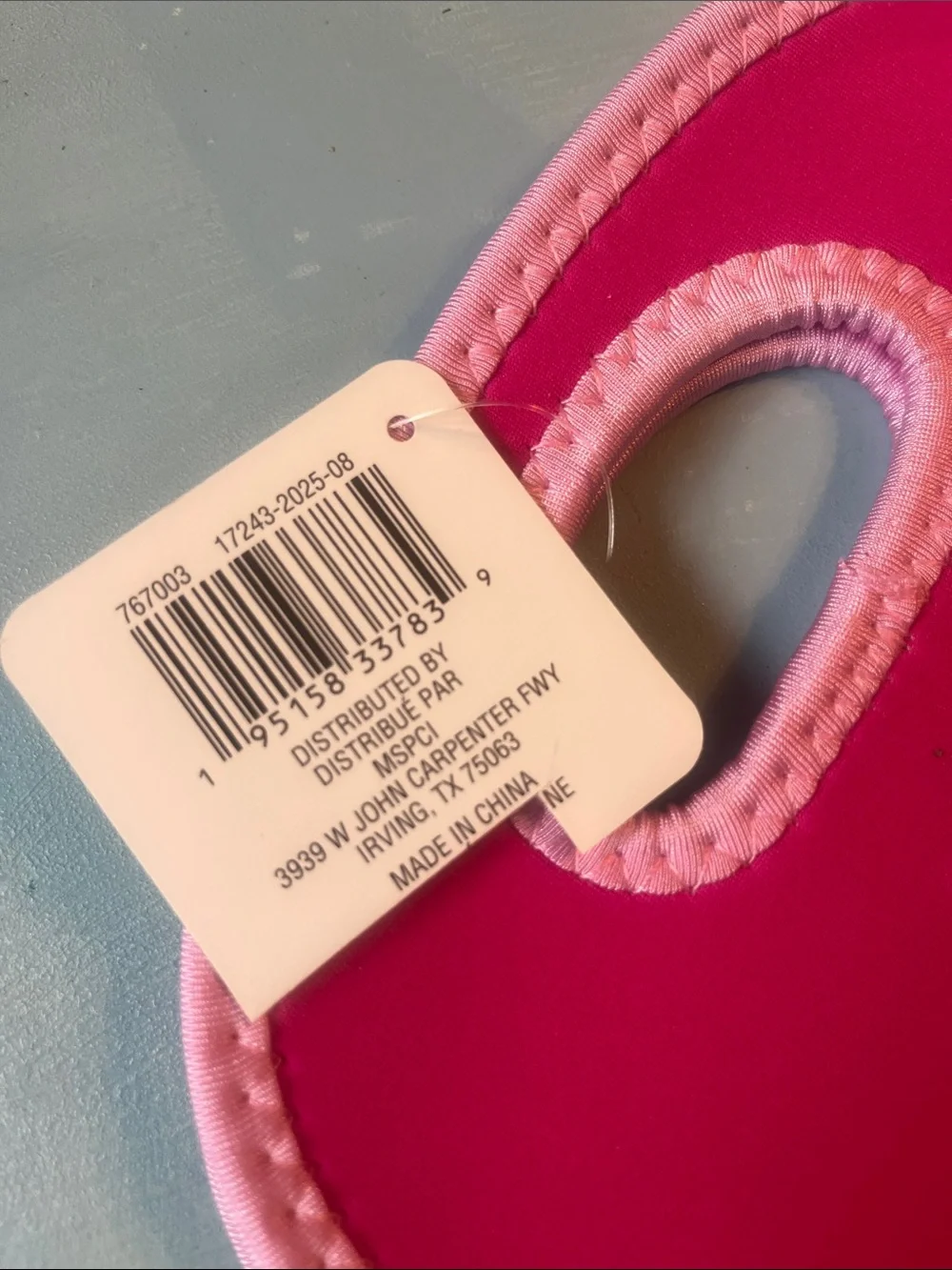NWT! Pickleball Inspired Neoprene Bottle Tote - Hot Pink 